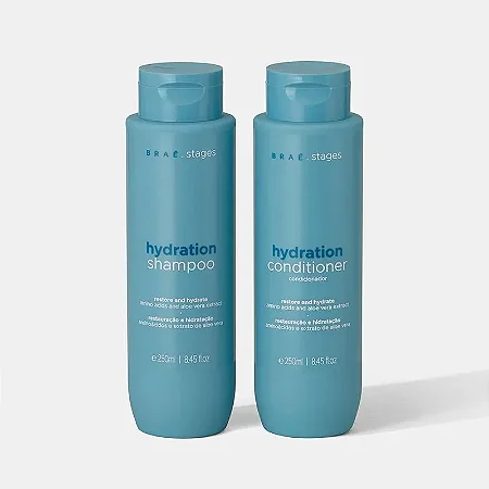 KIT HIDRATAÇÃO BRAÉ STAGES SHAMPOO + CONDICIONADOR