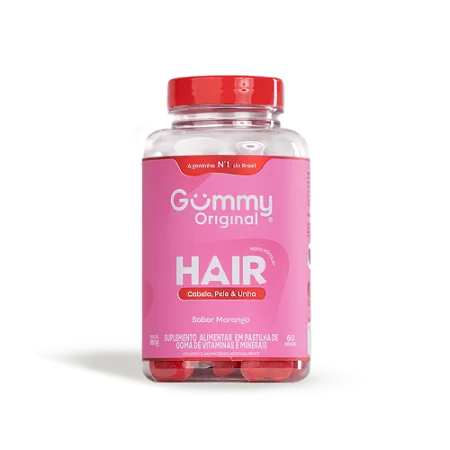 Gummy Hair Vitamina Fortalecedora Morango 180g