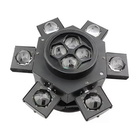 Moving Head Light 10 Leds 6 eyes braços Rgb 150w Iluminação Dj Festa Show