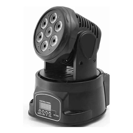 Moving Head 100w 7 Leds Quadriled Dmx 14 Canais Rgbw Iluminação Profisssional