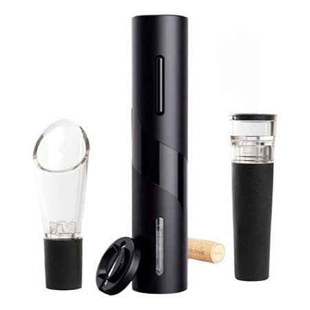 Kit 4 em 1 Saca Rolhas abridor De Garrafa Vinho À Pilhas Automático manual Kit Dosador Bico dosador Tampa