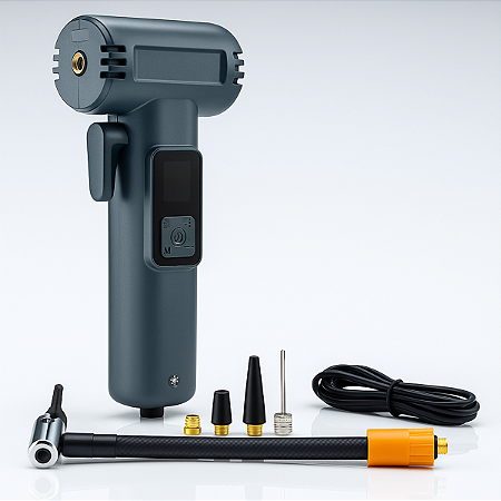 Enchedor Pneu Bomba Ar Multifuncional Digital Portátil Usb
