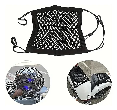 Redinha Aranha Dupla Para Carga Moto Universal Com Gancho