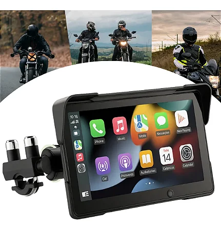 Central Multimidia Moto 7'' Painel Full Hd Touch Screen