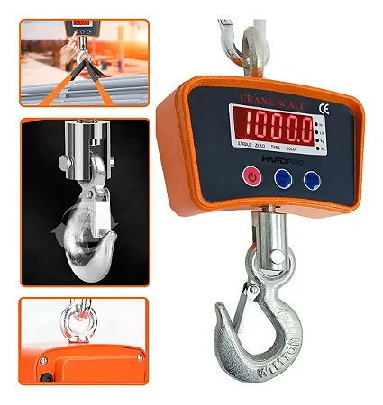 Balança Digital Suspensa 1000kg Tonelada Bivolt Bag Sucata
