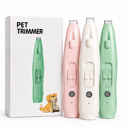 Máquina De Tosa Pet Aparador Elétrico De Pelos Cães Gatos Recarregável Sem Fio Silencioso