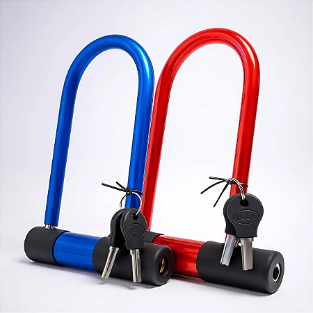 Cadeado Trava Tranca Antifurto Segurança Bicicleta E Moto Tipo U-lock Aleatório