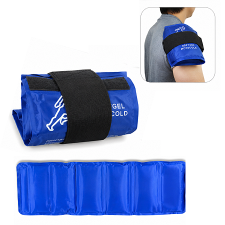 Bolsa Térmica Em Gel Compressa Quente Frio Reutilizável Faixa Ajustável Perna Braço Ombro Lombar