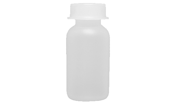 Flaconete Plástico 5ML Natural com tampa