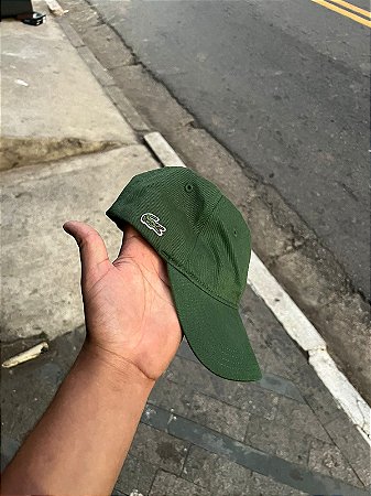 BONE GABARDINE LACOSTE VERDE YAN STORE