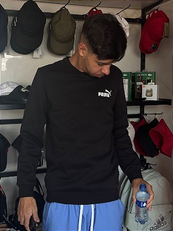 MOLETOM PUMA PRETO BASICO