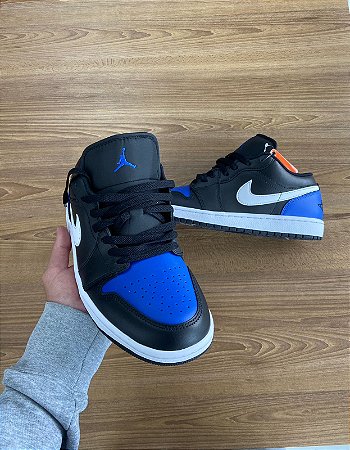 TENIS AIR JORDAN LOW PRETO/AZUL