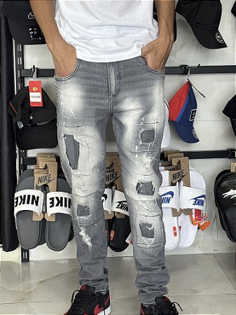 CALÇA JEANS CINZA 891012