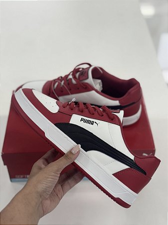 TENIS PUMA CAVEN 2.0 BRANCO/VERMELHO