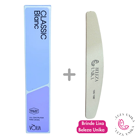 Volia Gel Sachê 14g - Classic Blanc S/ TPO (Lixa de Brinde)