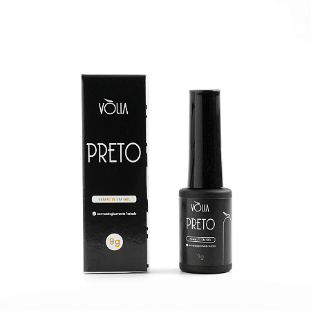Volia Esmalte em Gel 9g - Preto