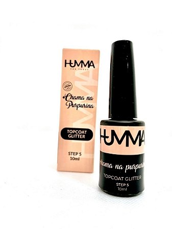 Humma Top Coat Glitter 10ml - step 5