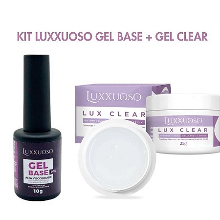 Gel base 10gr + Gel Clear 25gr Luxxuoso Kit