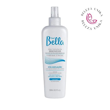 Depil Bella Óleo Hidratante Removedor Algodão 500ml