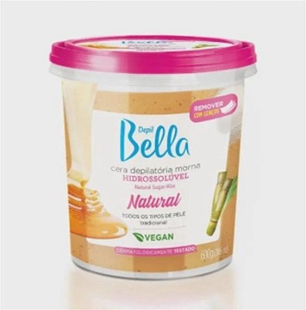 Depil Bella Cera Hidrossolúvel Natural 600g
