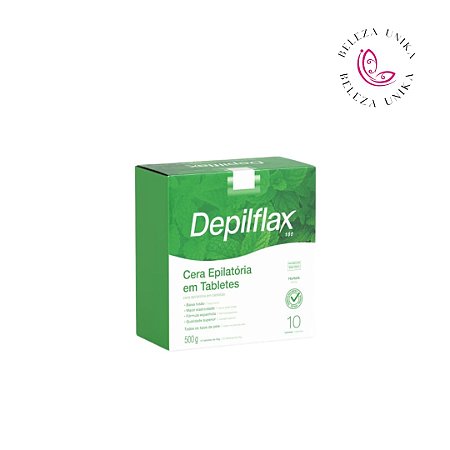 Depilflax Cera Depilatória em Tabletes Hortelã 500g