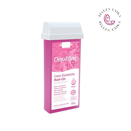 Depilflax Cera Depilatória Roll-On Rosas 100g