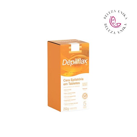 Depilflax Cera Depilatória em Tablete - Natural 250g