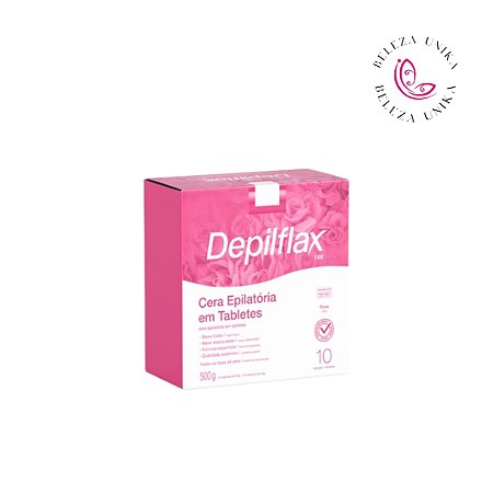 Depilflax Cera Depilatória em Tabletes Rosas 500g