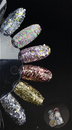 Kit de Glitter com 6 cores mod: 8790