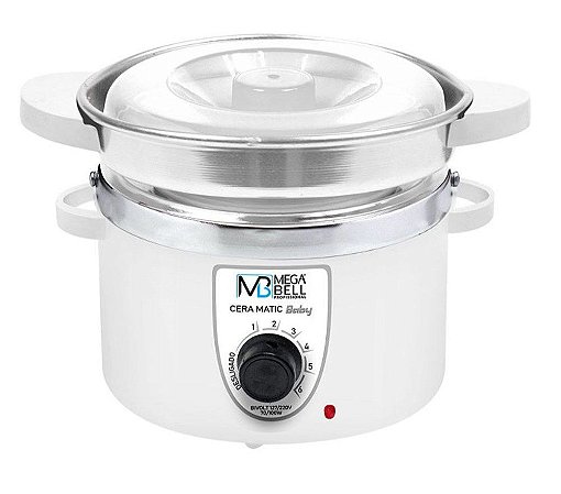 Mega Bell Aquecedor de cera 400gr Branco junior com refil