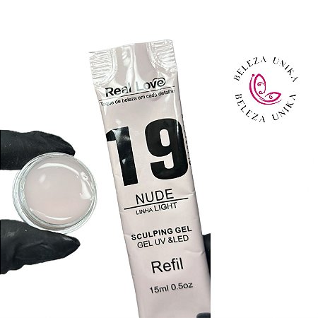 Gel sachê Real Love 19 Nude 15ml