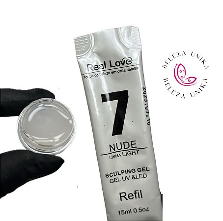 Gel sachê Real Love 7 nude 15ml