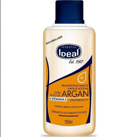 IDEAL REMOVEDOR OLEO DE ARGAN 100ML NOVO