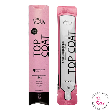 Volia Top coat Sachê Pink 9g