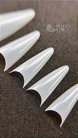 Tips Amendoada / Stiletto 100 unidades Leitosa - M&C