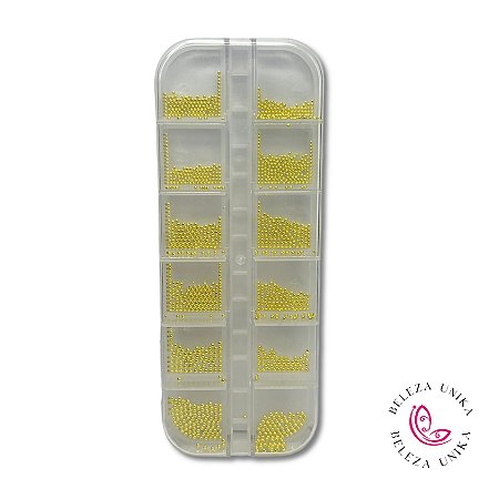 Cartela de caviar pequeno Dourado