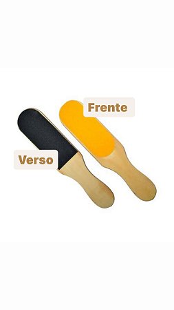 Lixa de pé madeira 2 lados Santa Clara