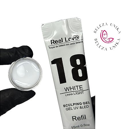 Gel sachê Real Love 18 White 15ml