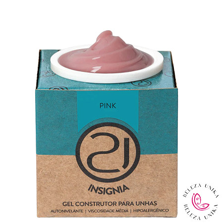Gel Ecoline Insignia Pink 16gr (Fibra de Brinde ) Nails 21