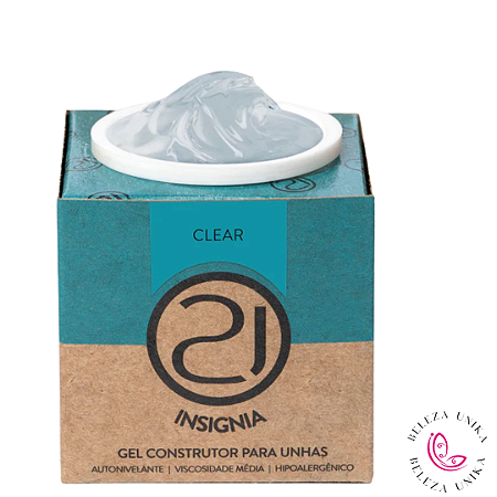Gel Ecoline Insignia Clear 34gr (Fibra de Brinde) Nails 21