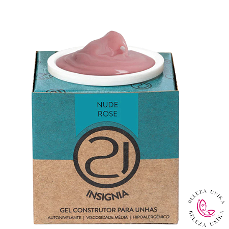 Gel Ecoline Insignia Nude Rose 34gr (Fibra de Brinde ) Nails 21