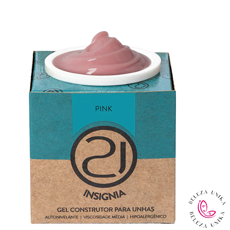 Gel Ecoline Insignia Pink 34gr (Fibra de Brinde )  Nails 21