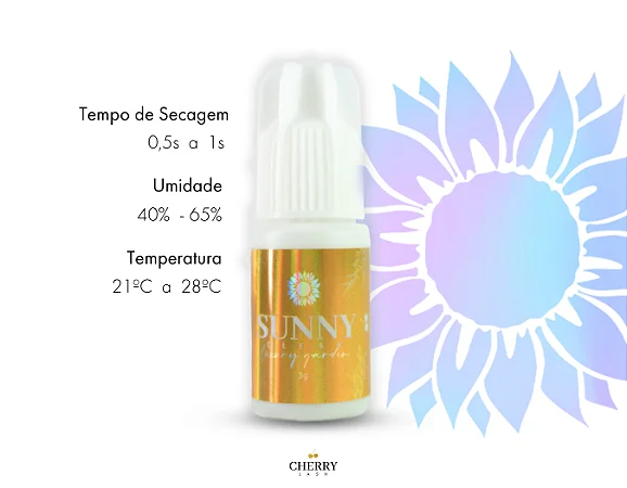 Cola Adesivo Cherry Lash Sunny - 3ml Para Extensão De Cílios