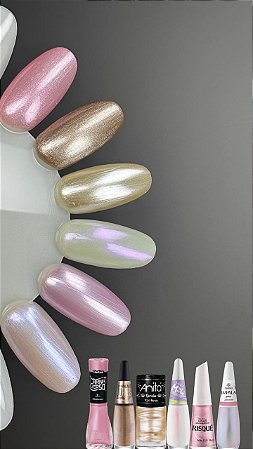Kit de esmaltes Perolados coleção Outono / inverno 6 cores