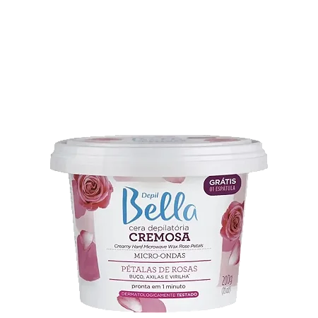 Cera Depilatoria micro-ondas Pétalas Rosas 200gr Depil Bella