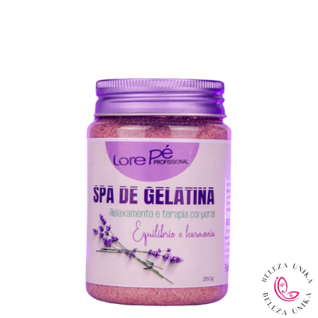 LORE PÉ SPA DE GELATINA 250G MORANGO