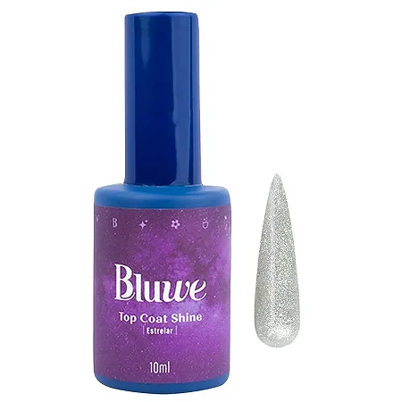 Top Coat Shine Estrelar 10ml Bluwe