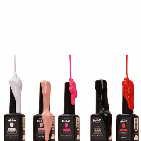 Esmalte em Gel humma Kit 5 cores  9ml cada