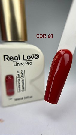 Esmalte em gel cor 40 real love camada única
