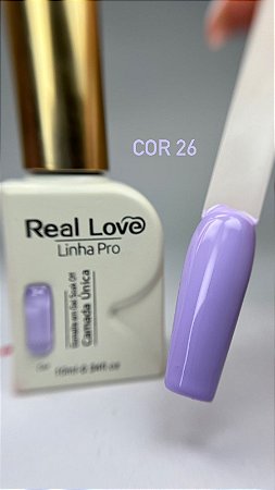 Esmalte em gel cor 26 real love camada única